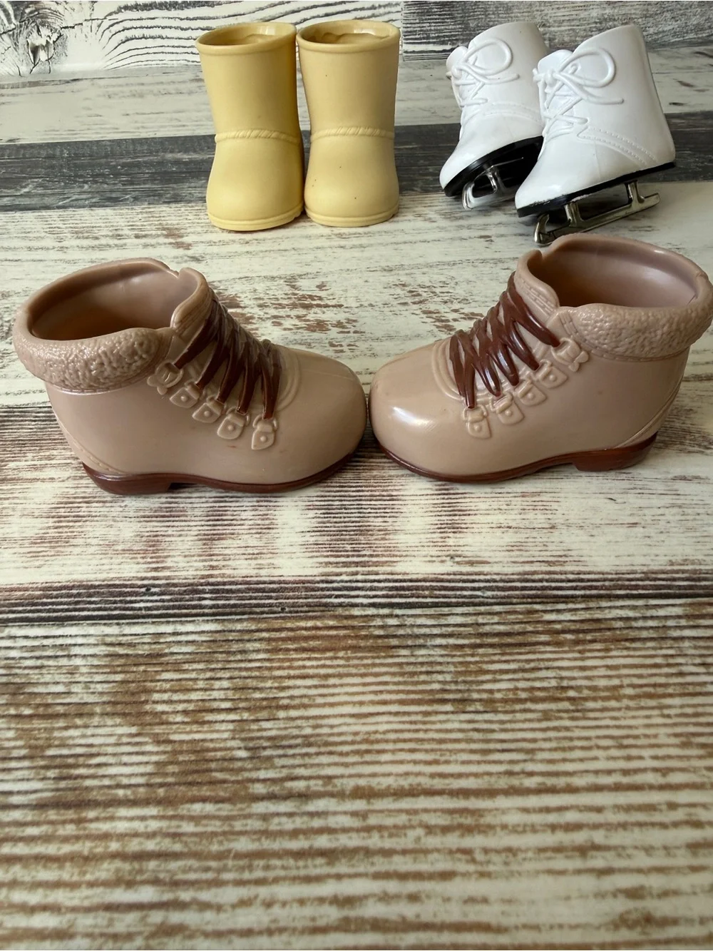 MIXED Lot 4 Pairs OUR GENERATION & Funrise 18” Doll Shoes BOOTS Skates for Play